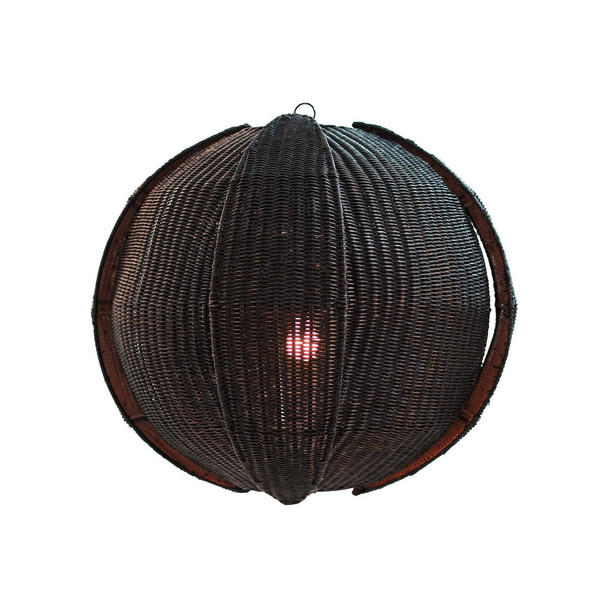 Oasis Globe Rattan Pendant - Size: 66H x 72W x 72D (cm) - Boho Chic style