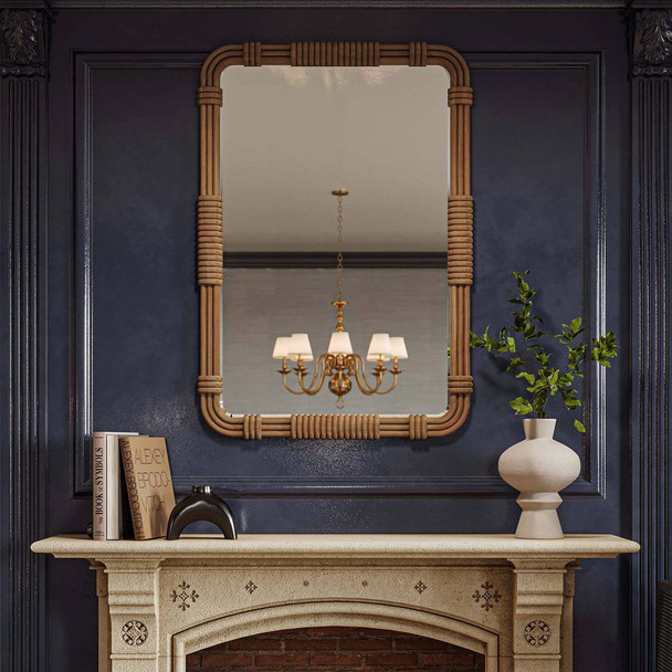 Helix Mirror Medium - Solid Timber Boho Luxe style  furniture