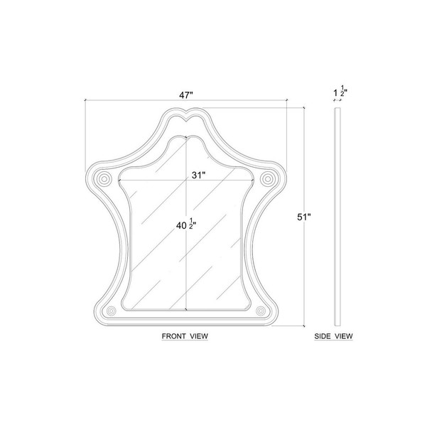 Lucerne Mirror - Sale on Boho Luxe style  furniture