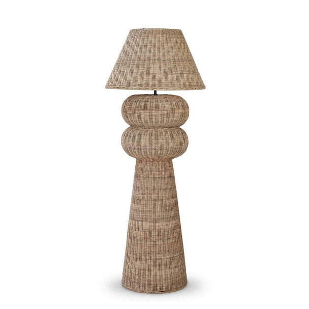 Lovina Rattan Floor Lamp - Hand made Boho Chic style  furniture