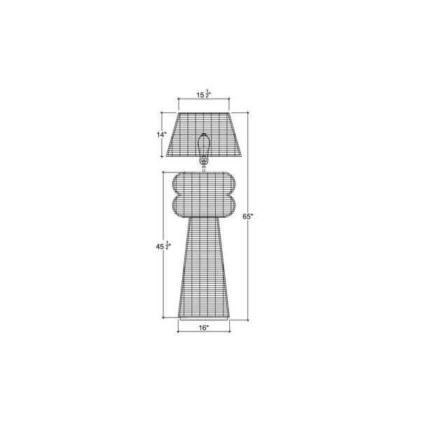 Lovina Rattan Floor Lamp - Discount Boho Chic style  furniture