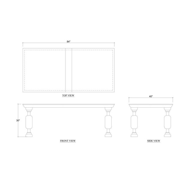 Chatsworth Dining Table 210cm - Hobart, Launceston, Perth Boho Luxe style Dining Room furniture