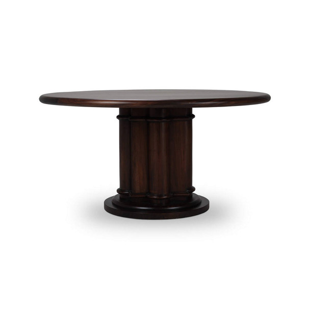 Hobsons Round Dining Table 150cm - Size: 76H x 152W x 152D (cm) - Boho Luxe style