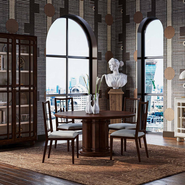 Hobsons Round Dining Table 150cm - Solid Timber Boho Luxe style Dining Room furniture