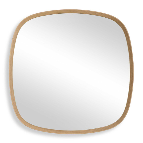 Novell Pinewood Mirror - Size: 106H x 106W x 4D (cm) - Mid-Century Modern style Novell Pinewood Mirror - Size: 106H x 106W x 4D (cm) - Mid-Century Modern style