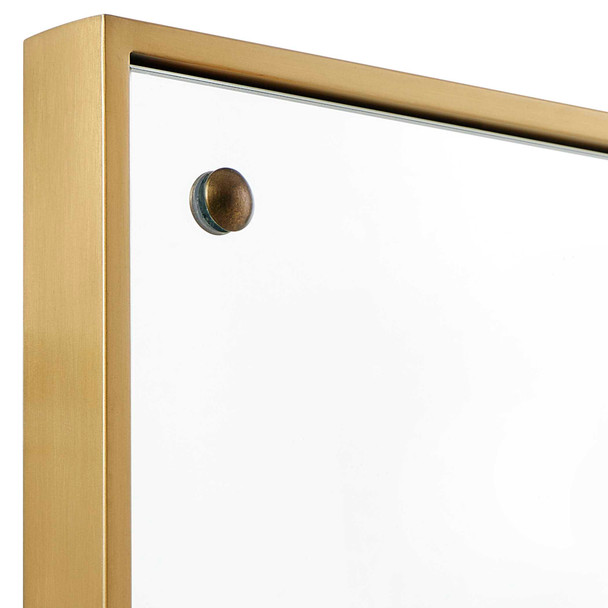 Wrenton Brass Rectangular Mirror - Melbourne, Sydney, Brisbane delivery