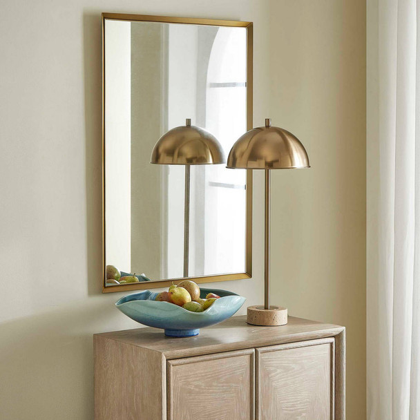 Heisler Brass Mirror Contemporary style Wall Mirror Decor