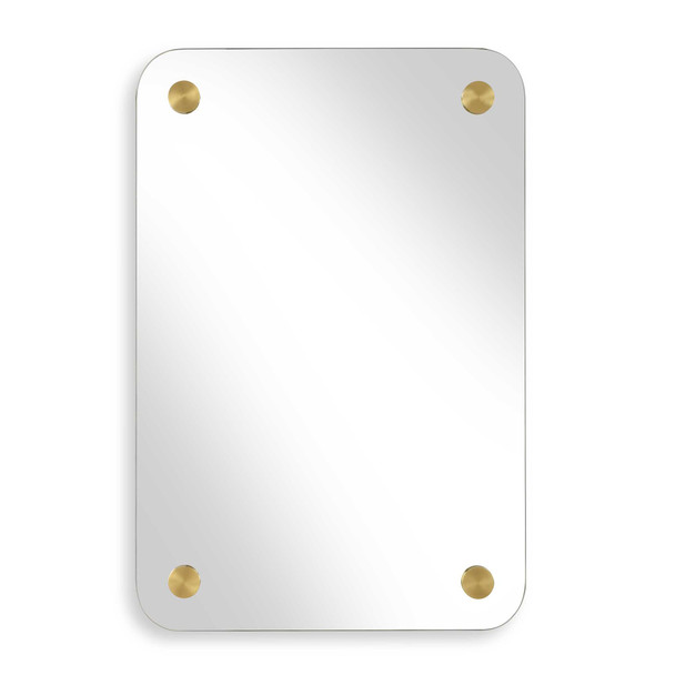 Hamrick Frameless Mirror - Size: 91H x 61W x 3D (cm) - Contemporary style
