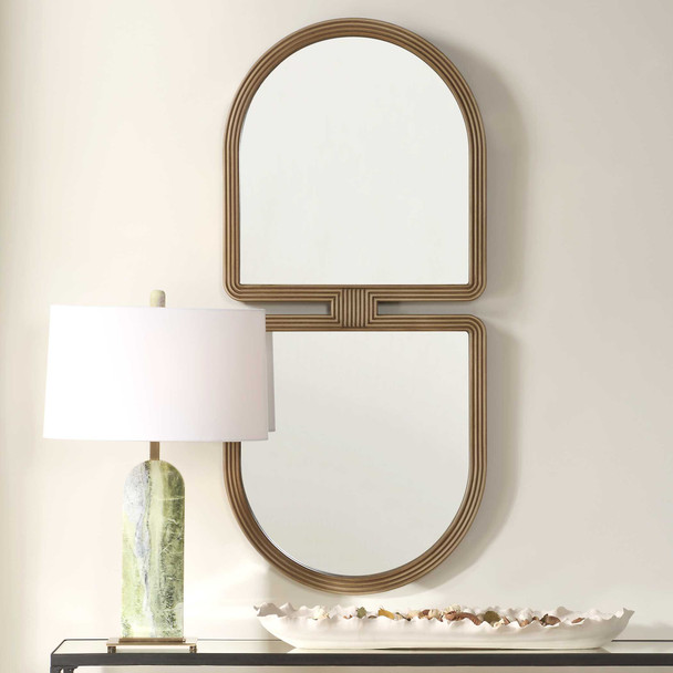 Jacques Art Deco Gold Mirror - Sale on Art Deco style Wall Mirrors