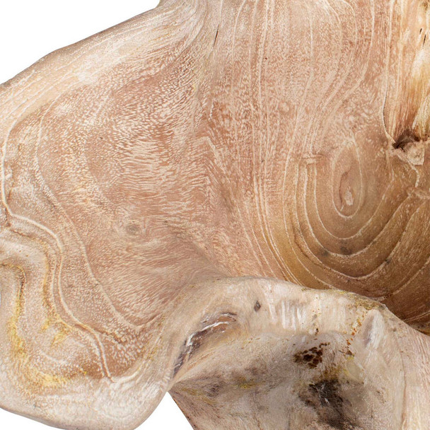 Teak Flow White Wash Outdoor Bowl - Hobart, Launceston, Perth delivery