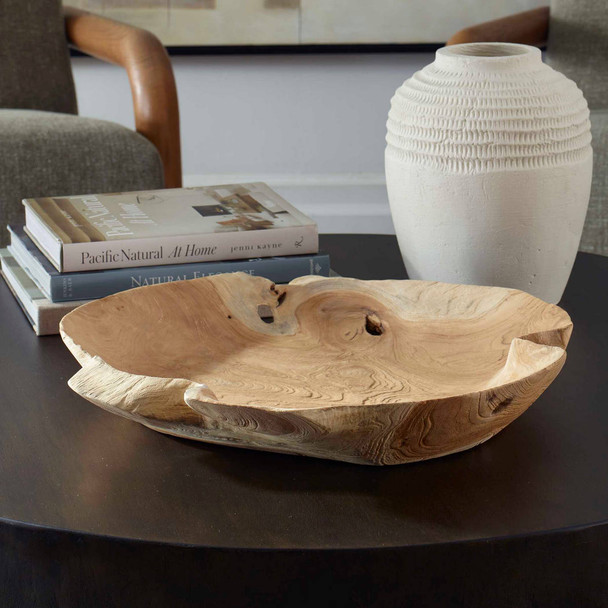 Organic Embrace Outdoor Teak Bowl - Cairns, Darwin Organic style Bowls