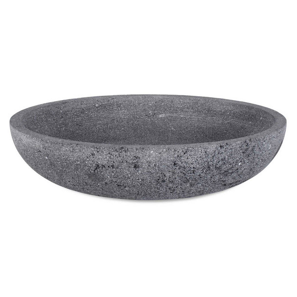 Ashen Earth Outdoor Bowl - Size: 9H x 41W x 41D (cm) - Architectural style
