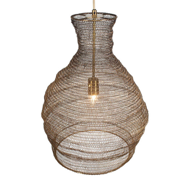 Murmur Woven Brass 1 Light Pendant - Melbourne, Sydney, Brisbane delivery