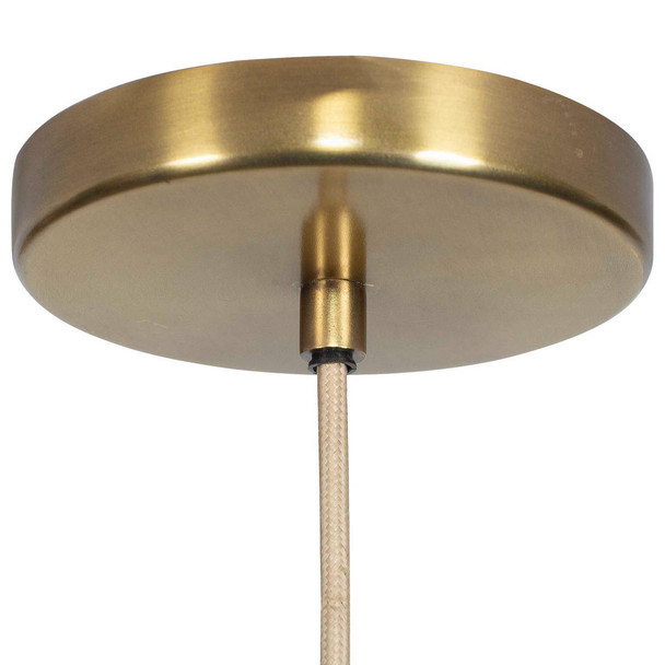 Murmur Woven Brass 1 Light Pendant - Discount Mid-Century Modern style Ceiling Pendants