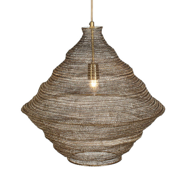 Sigh Woven Brass 1 Light Pendant - Cairns, Darwin Mid-Century Modern style Ceiling Pendants