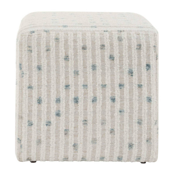 Joie White Chenille Ottoman - Australia wide delivery