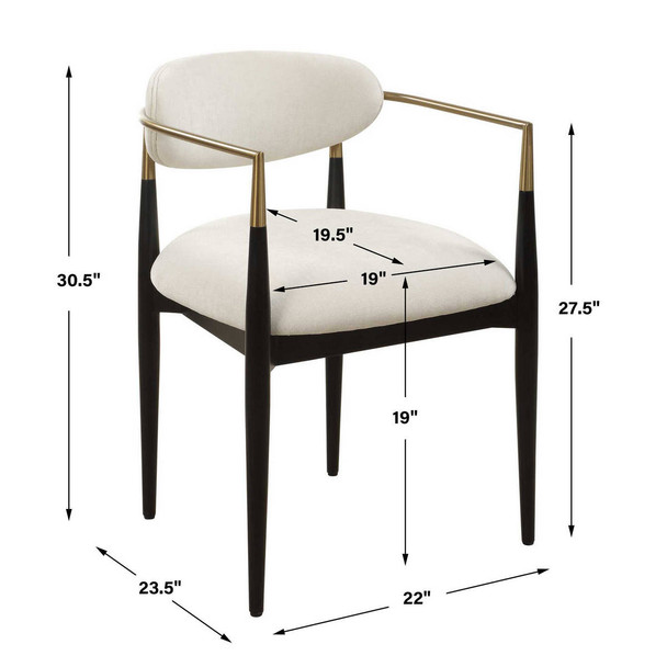 Moxie White Dining Arm Chair - Hobart, Launceston, Perth delivery