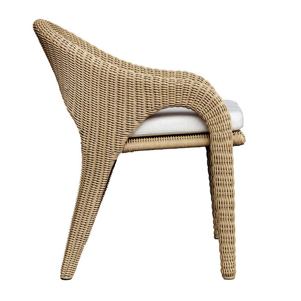 Kavali Outdoor Wicker Dining Armchair - Sale on Contemporary style Outdoor Seatings