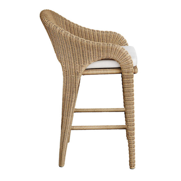 Kavali Outdoor Wicker Barstool - Sale on Contemporary style Outdoor Seatings