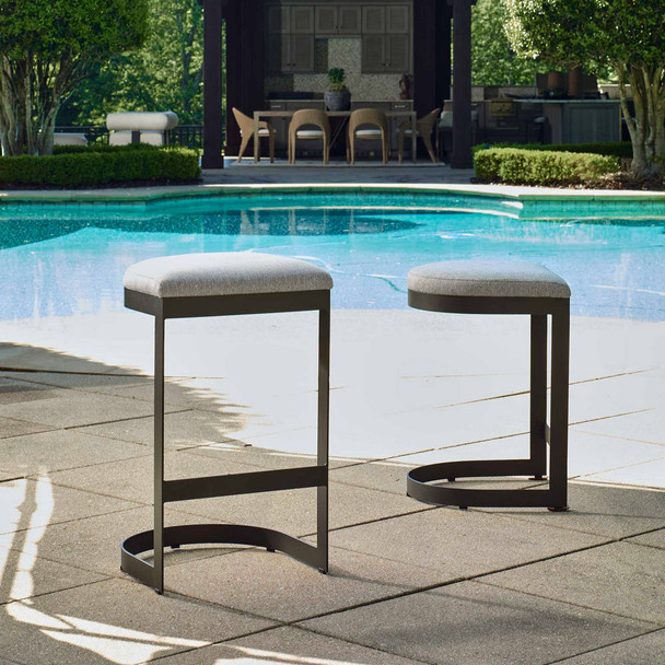Maude Outdoor Bar Stool Industrial style Outdoor Seating Decor