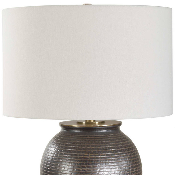 Hawkins Bronze Ribbed Table Lamp - Melbourne, Sydney, Brisbane delivery