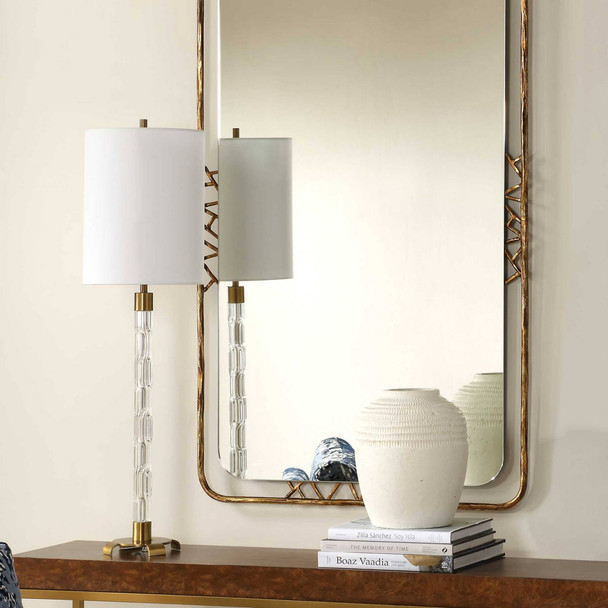 York Crystal Buffet Lamp Mid-Century Modern style Table Lamp Decor