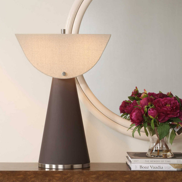 Peephole Outdoor Bronze Table Lamp - Size: 67H x 46W x 31D (cm) - Contemporary style
