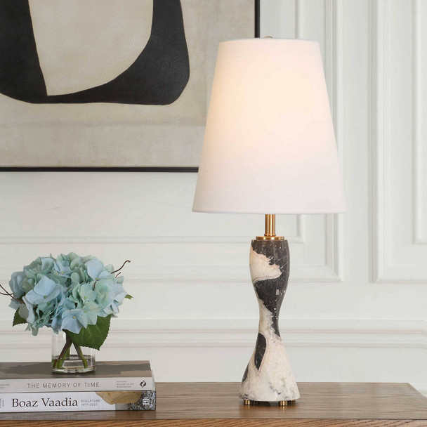 Percy Brown Marble Buffet Lamp - Size: 74H x 17W x 31D (cm) - Mediterranean style