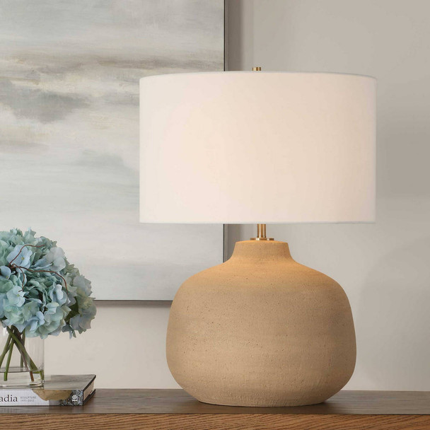 Marcela Panda Marble Buffet Lamp - Size: 65H x 28W x 28D (cm) - Mid-Century Modern style