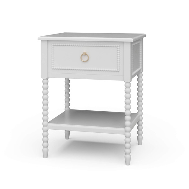 Cholet Bedside - True White - Size: 61H x 50W x 74D (cm) - Traditional style