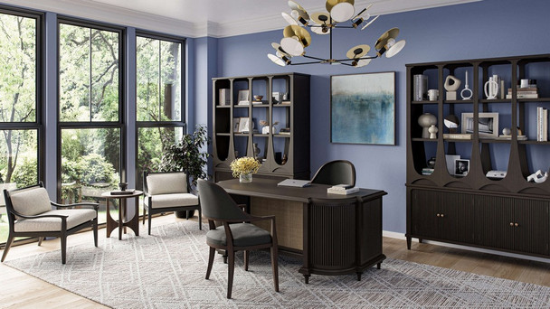 Kraton Eclipse Bookcase - Mid-Century Modern Bookcase - Grey Oak