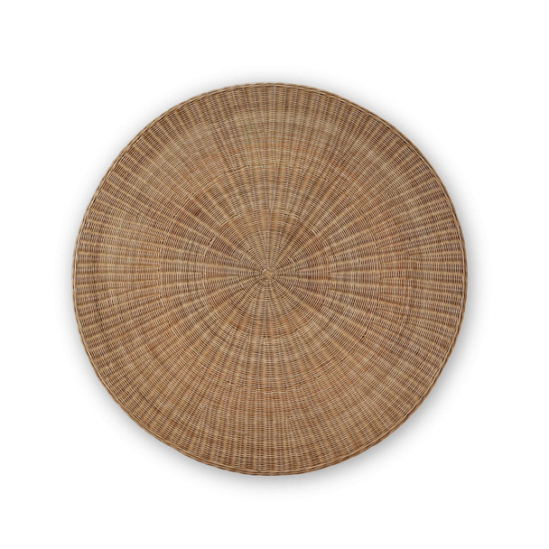 Newport Scalloped Round Rattan Dining Table 120cm - Rattan Natural 28555-RNAT