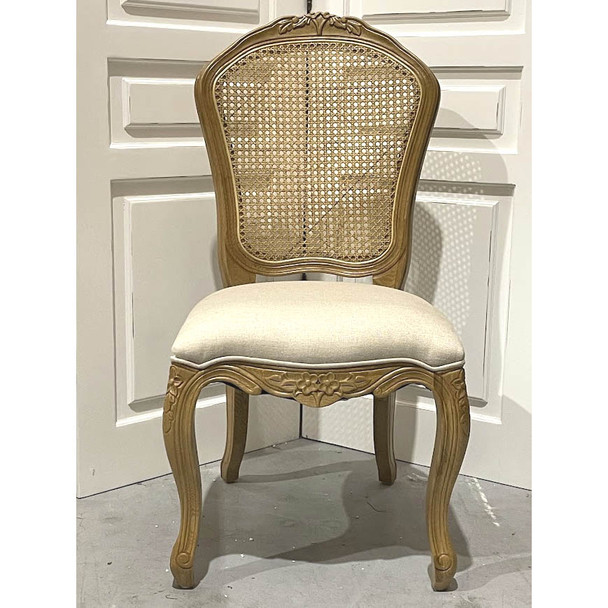 Josephine Rattan Back Dining Chair - Natural Oak - ML2149R-1
