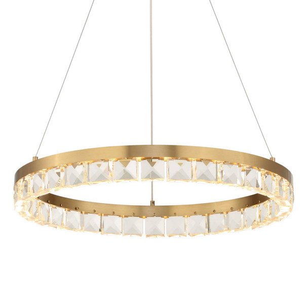 Segovia Round Crystal LED Chandelier - Size: 10H x 0W x 0D (cm) - Contemporary style