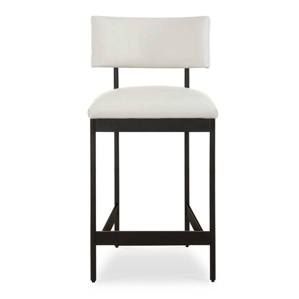 Apsley Black Counter Stool - Size: 94H x 46W x 57D (cm) - Contemporary style