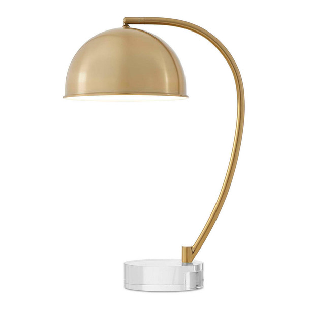 Romani Brass Desk Lamp - Size: 56H x 37W x 25D (cm) - Contemporary style