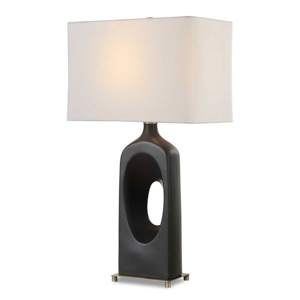 Void Matte Black Table Lamp - Size: 76H x 43W x 25D (cm) - Geometric style
