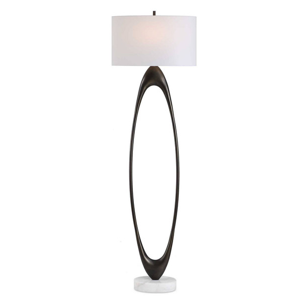 Sonic Open Oval Floor Lamp - Size: 165H x 51W x 51D (cm) - Contemporary style