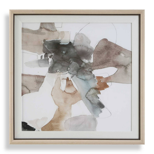Cohesion Framed Abstract Print - Size: 98H x 94W x 4D (cm) - Contemporary style