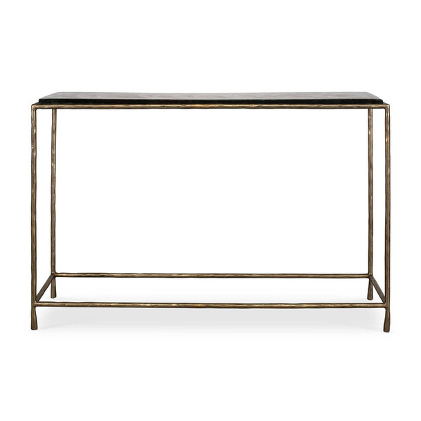 Ovard Minimalist Metal Console Table - Size: 76H x 110W x 29D (cm) - Contemporary style