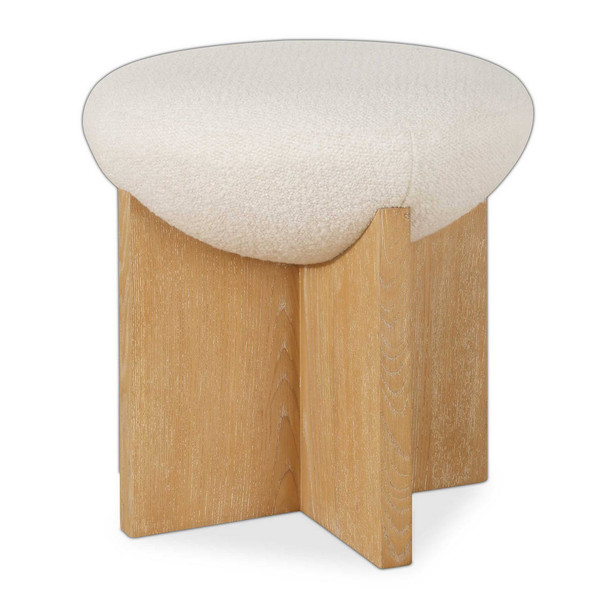 Lainie Minimalist Accent Stool - Size: 47H x 46W x 46D (cm) - Contemporary style