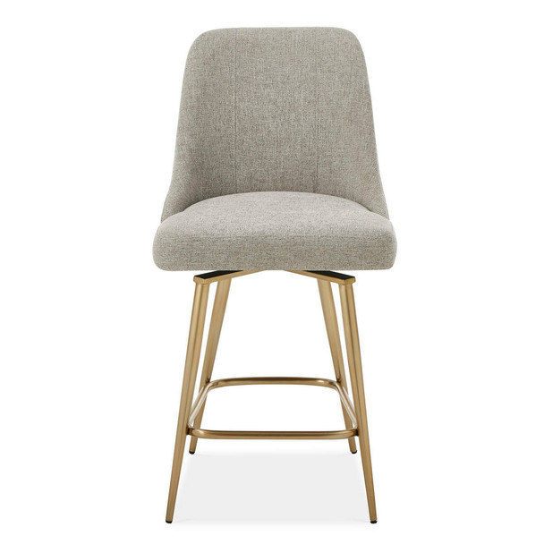 Bramwell Upholstered Counter Stool - Size: 100H x 51W x 60D (cm) - Contemporary style