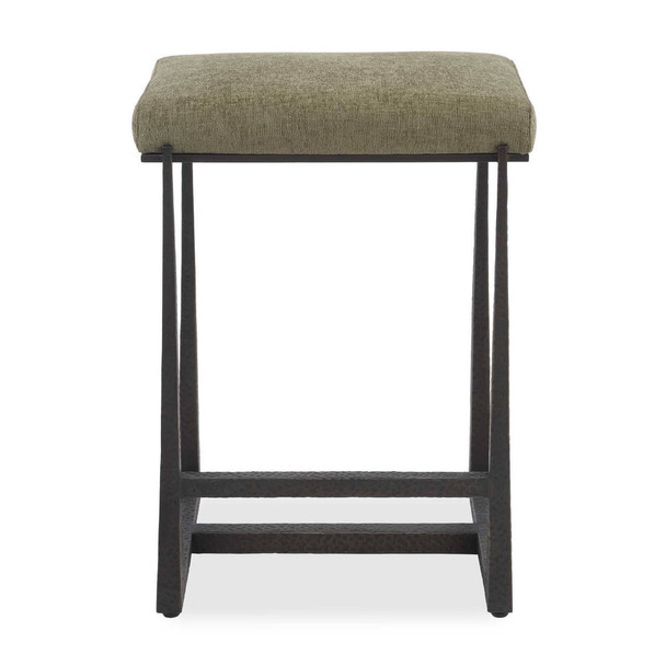 Midas Bronze Counter Stool - Size: 66H x 47W x 39D (cm) - Contemporary style