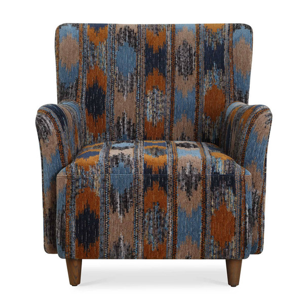 Lainey Upholstered Ikat Armchair - Size: 83H x 76W x 80D (cm) - Contemporary style
