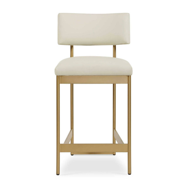 Apsley Gold Counter Stool - Size: 93H x 46W x 57D (cm) - Contemporary style