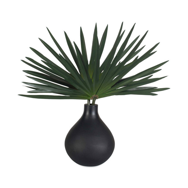 Axis Palm Accent & Vase - Size: 36H x 36W x 25D (cm) - Organic style