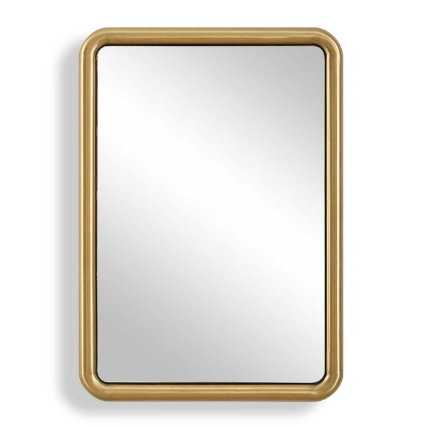 Atkinson Modern Brass Mirror - Size: 104H x 74W x 5D (cm) - Contemporary style