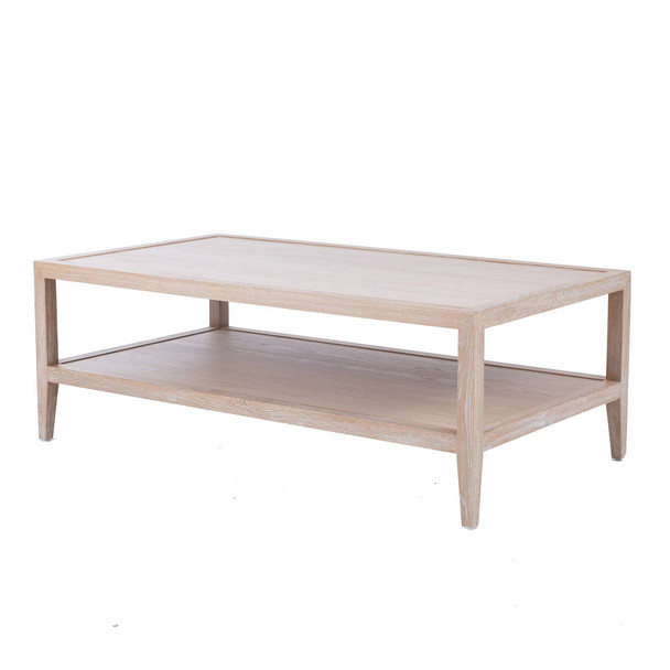 Portland Timber Coffee Table Small - Whitewashed Oak Living Room Furniture - HL618S-CS