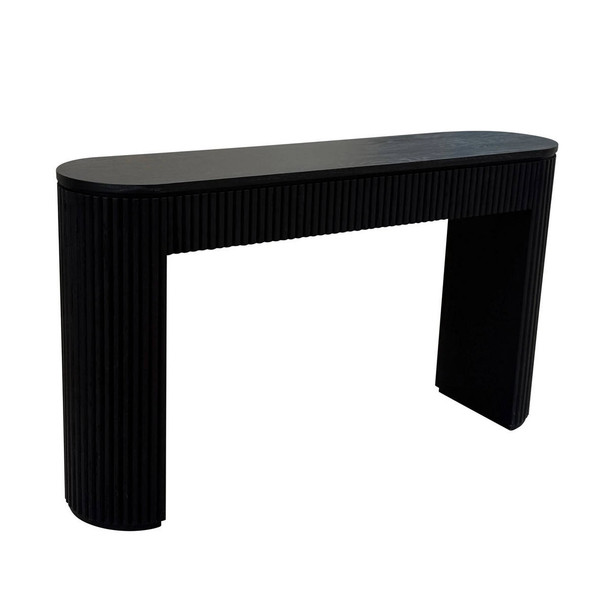 Hammond Black Oak Console Table With Drawers - ML629-107