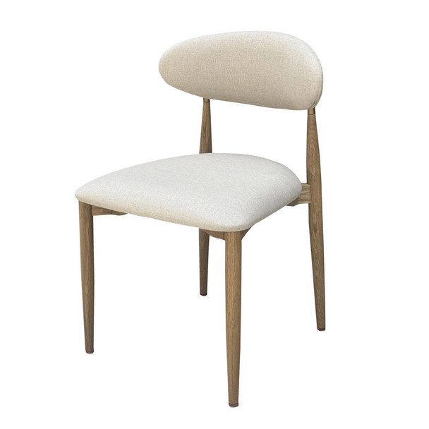 Arlo Dining Chair - Weathered Oak/ Natural Linen Dining Room Furniture - HLM63-105F05